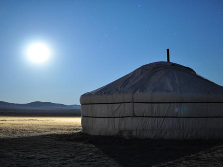 ツーリストキャンプで見られる幻想的な風景