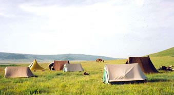 初日からテント泊スタート