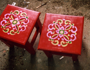 D-53 遊牧民の椅子絵付け体験 3時間